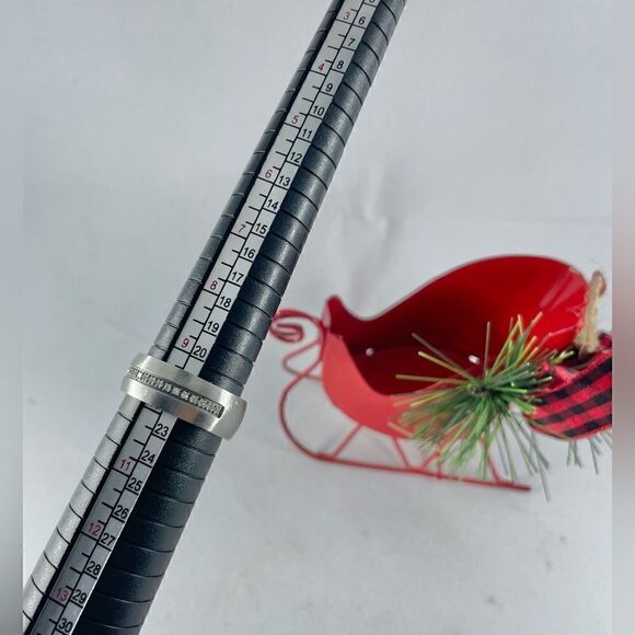 🎉❤️HOST PICK ❤️🎉 Mens Ring Band Brushed Finish Size 10 EPC Wedding Jewel… - Picture 4 of 5